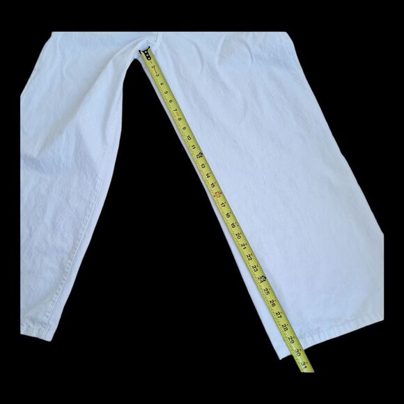 Indigo Rein White Denim Loose-Fit Jeans Wide Leg Cotton Juniors size 13 Mid Rise - Picture 9 of 16